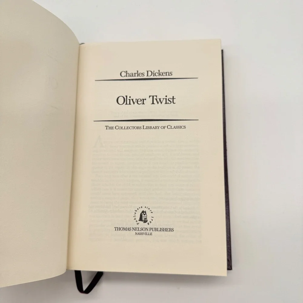 Oliver Twist Charles Dickens Thomas Nelson Collectors Library Classics Hardcover
